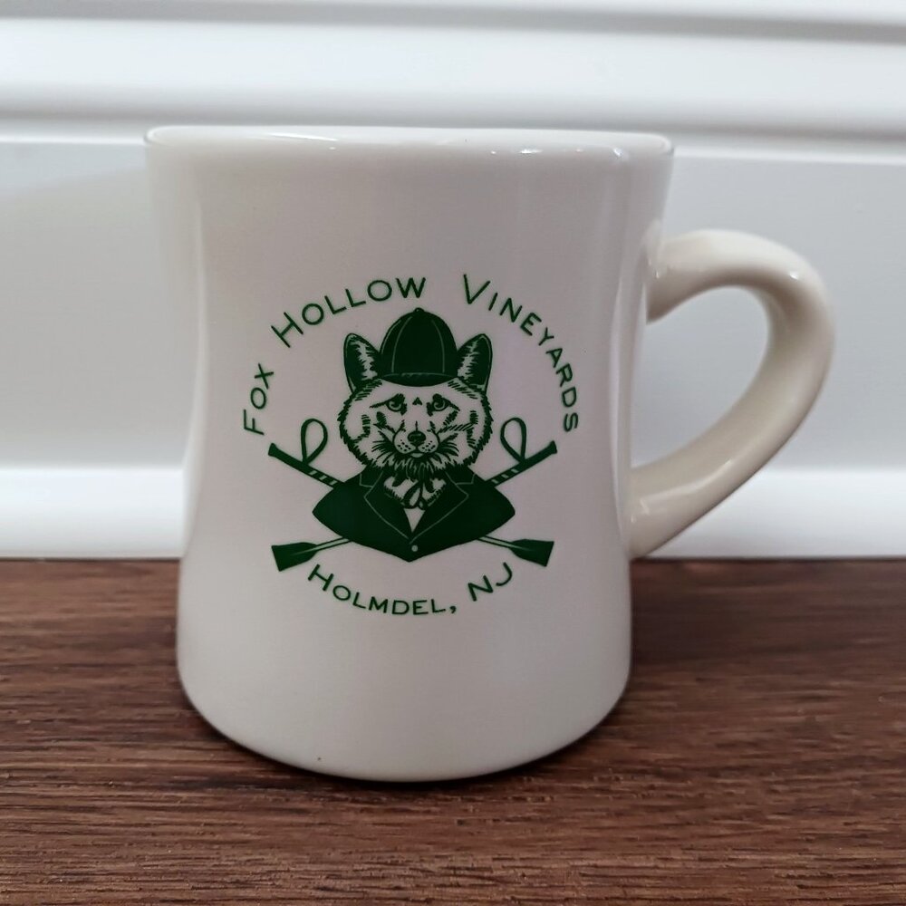 Fox Hollow Vineyards Holmdel NJ Diner Style Heavy Coffee‎ Cup Mug